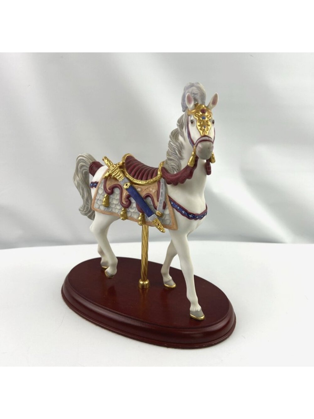 1992 Lenox Carousel Horse Camelot Porcelain Hand Crafted 9.5" x 8" x 5"